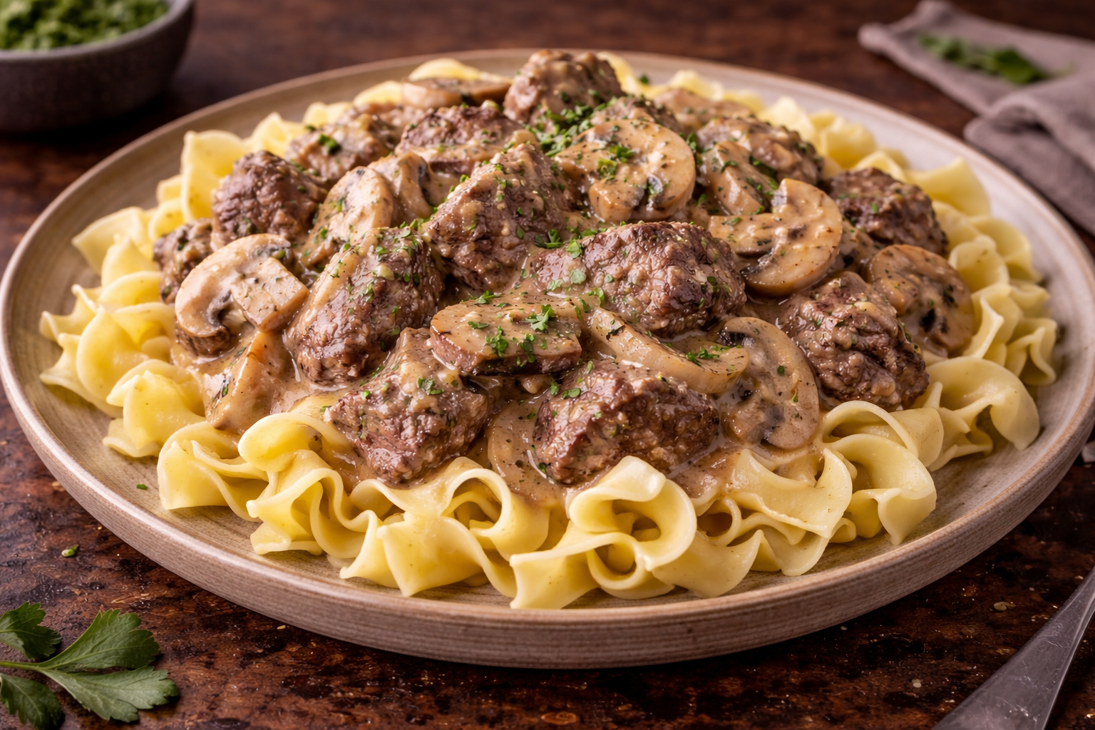 Beef Stroganoff