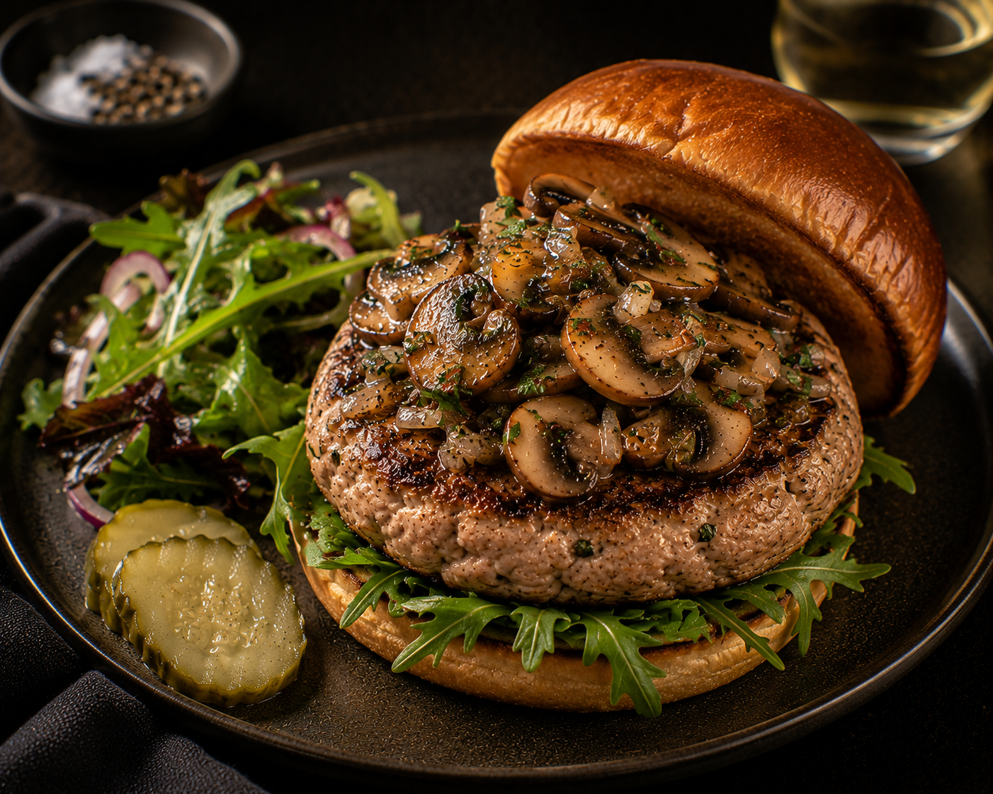 Veal Mushroom Burgers