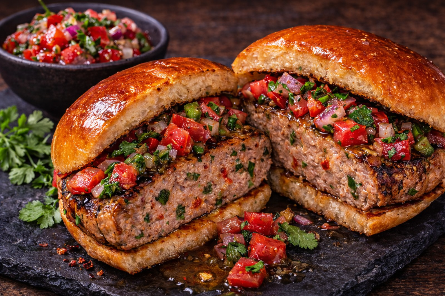 Spicy Southwestern Pork-Turkey Burgers
