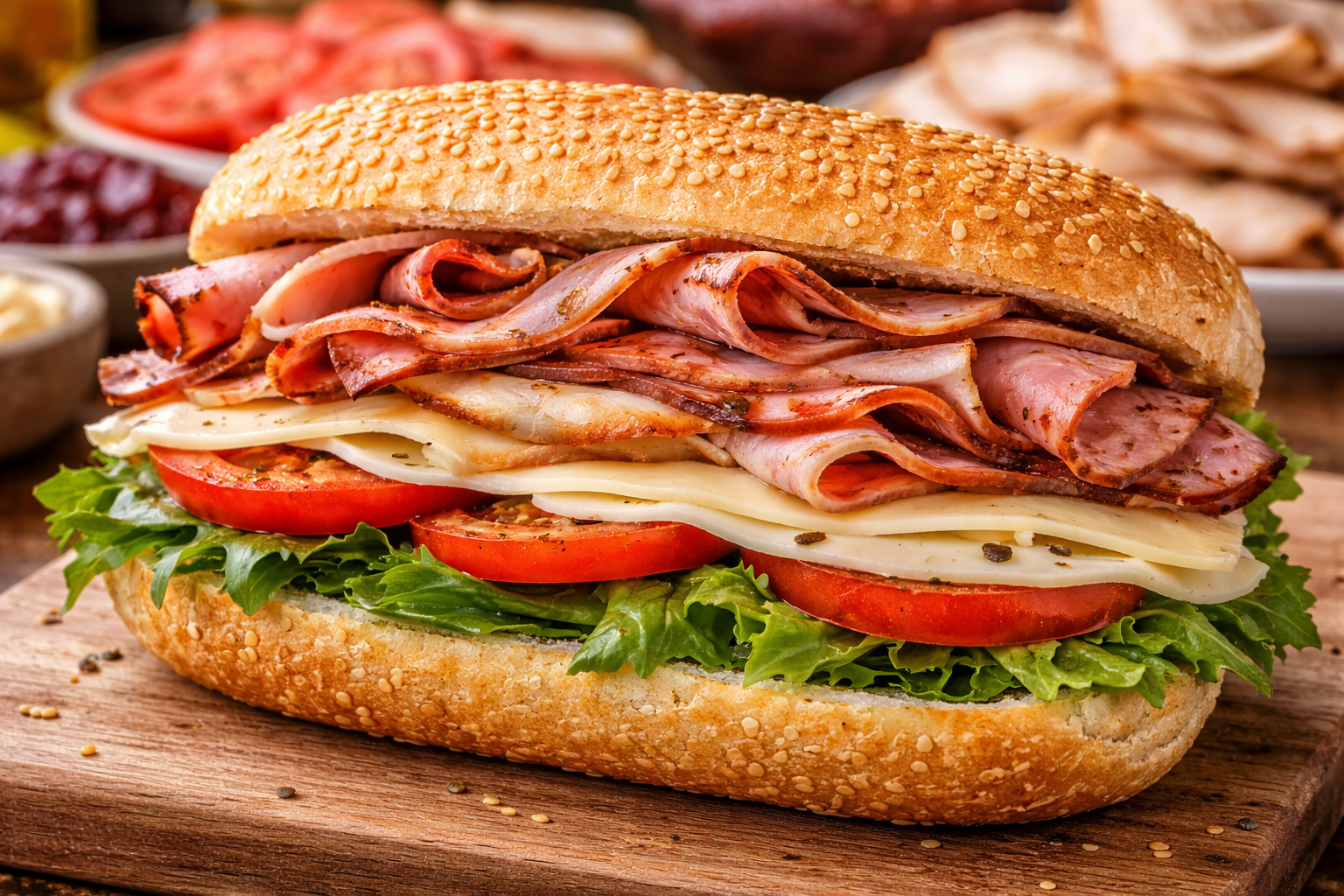 Deli-Style Ham and Turkey Sandwiches