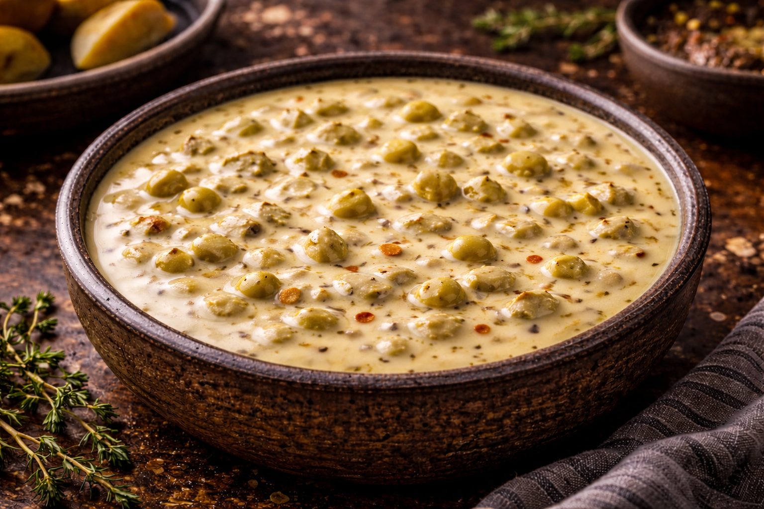 Hot Mustard and Olive Sauce for Fondue