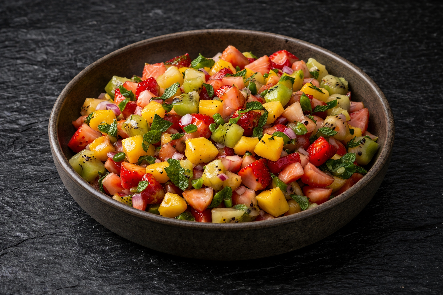 Minted Summer Fruit Salsa