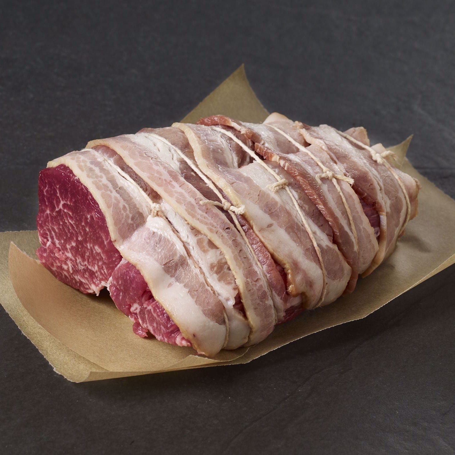 Bacon-Wrapped Natural Prime Tenderloin Roast