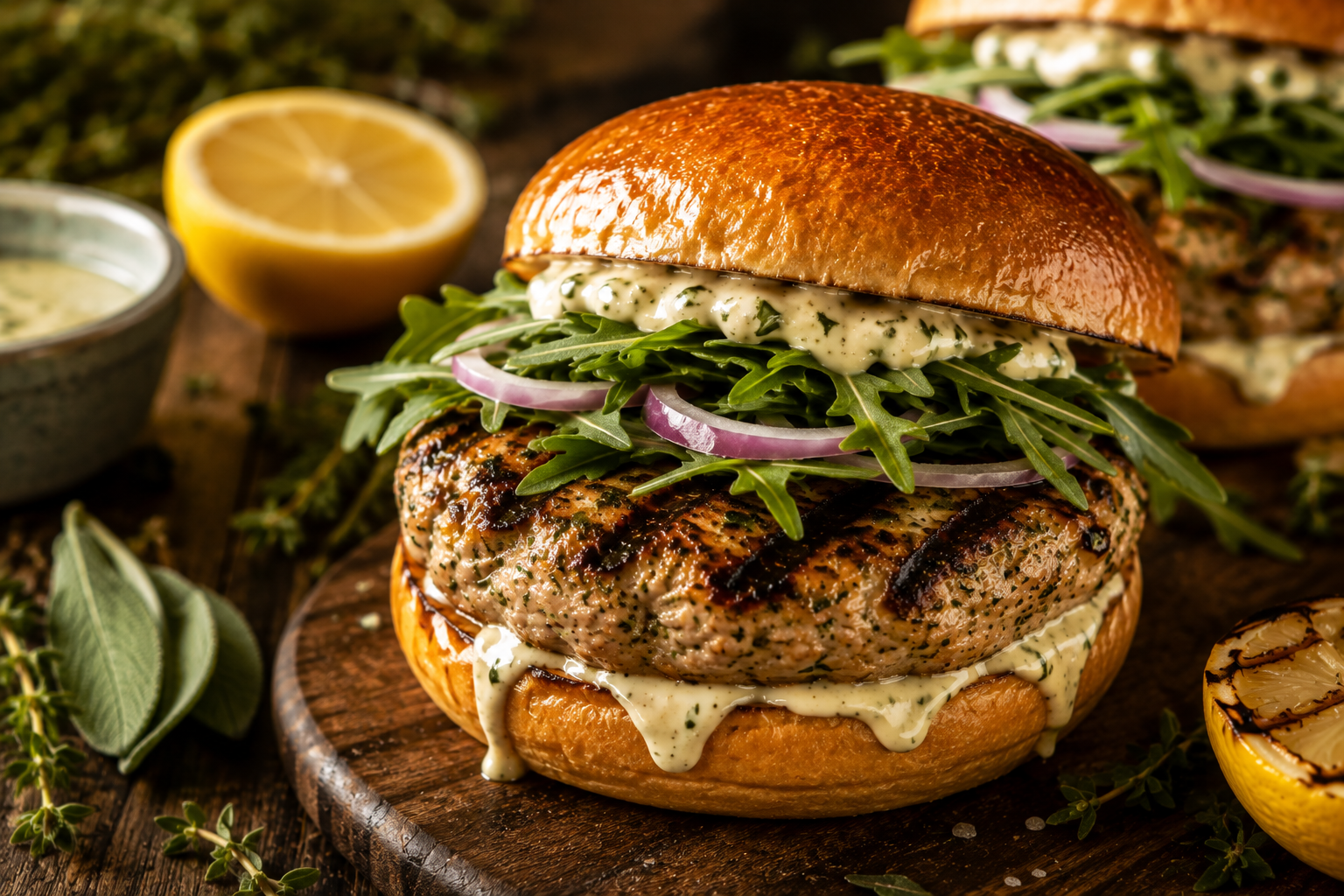 Turkey-Sage Burgers