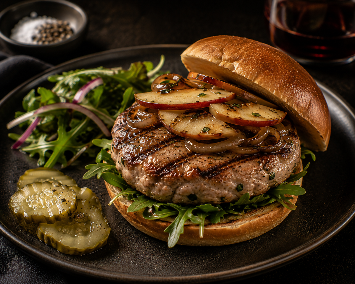 Turkey-Veal Apple Burgers