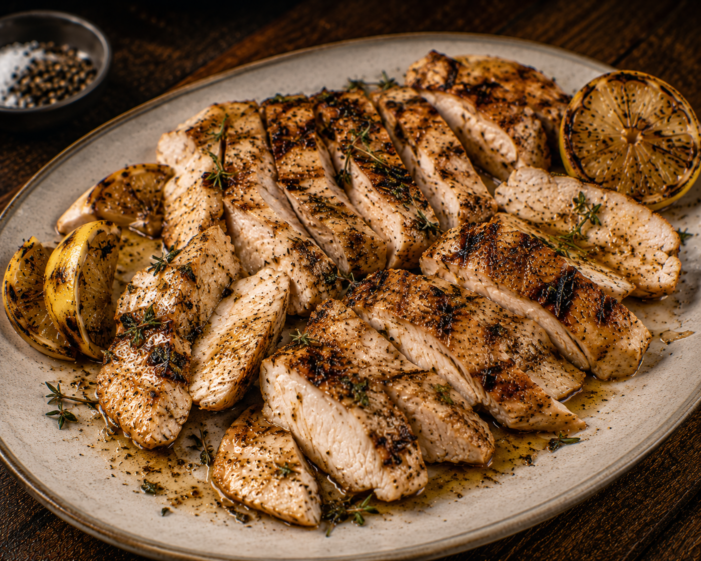 Lemon-Thyme Grilled Breasts