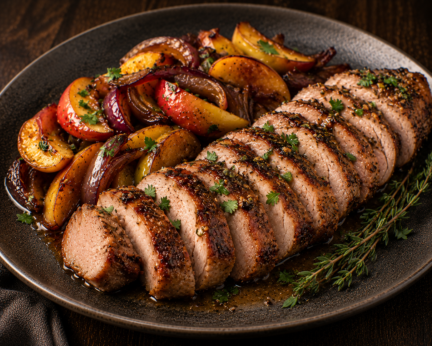 Pork Tenderloin Marinated in Apple Cider