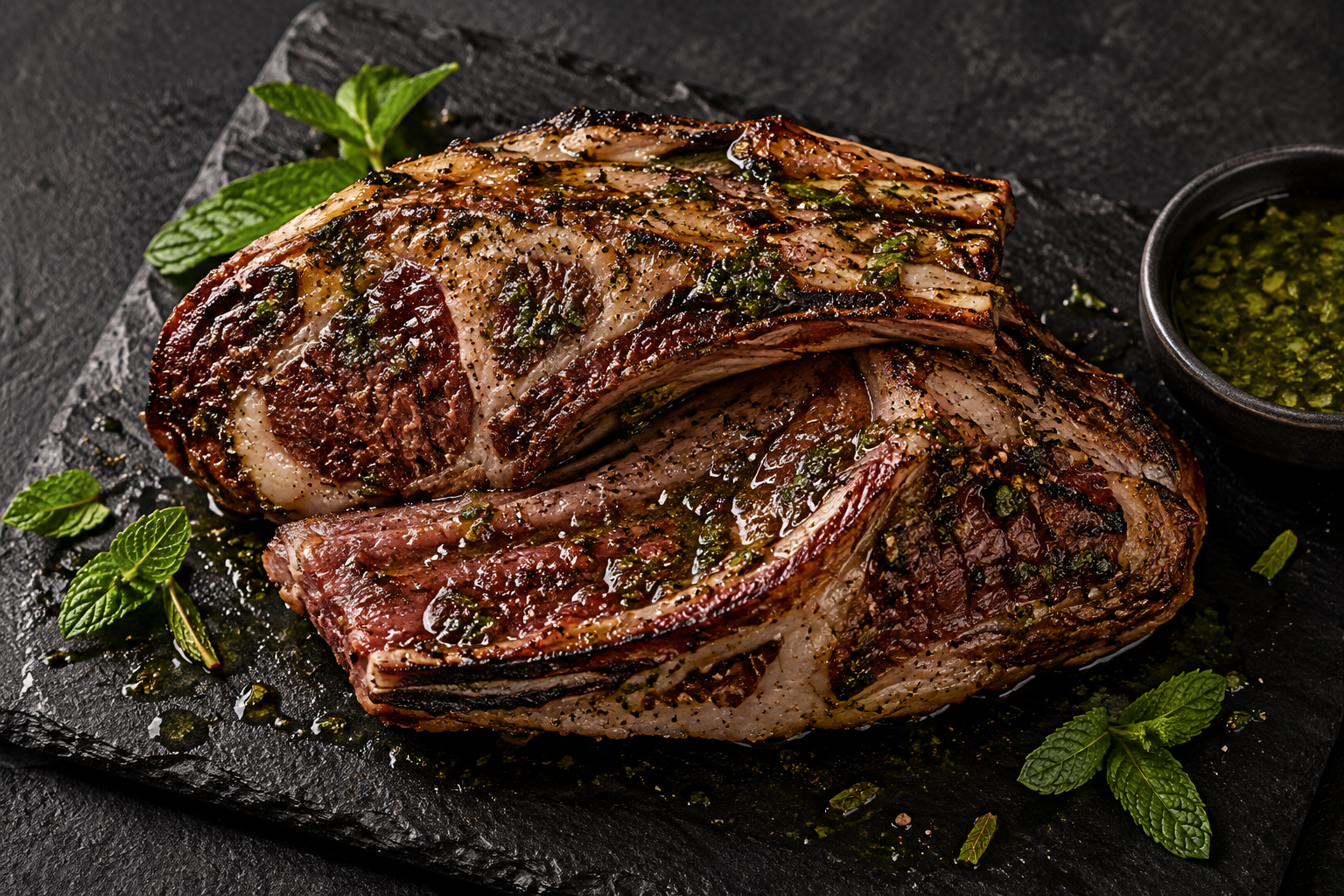 Mint Brushed Lamb Chops