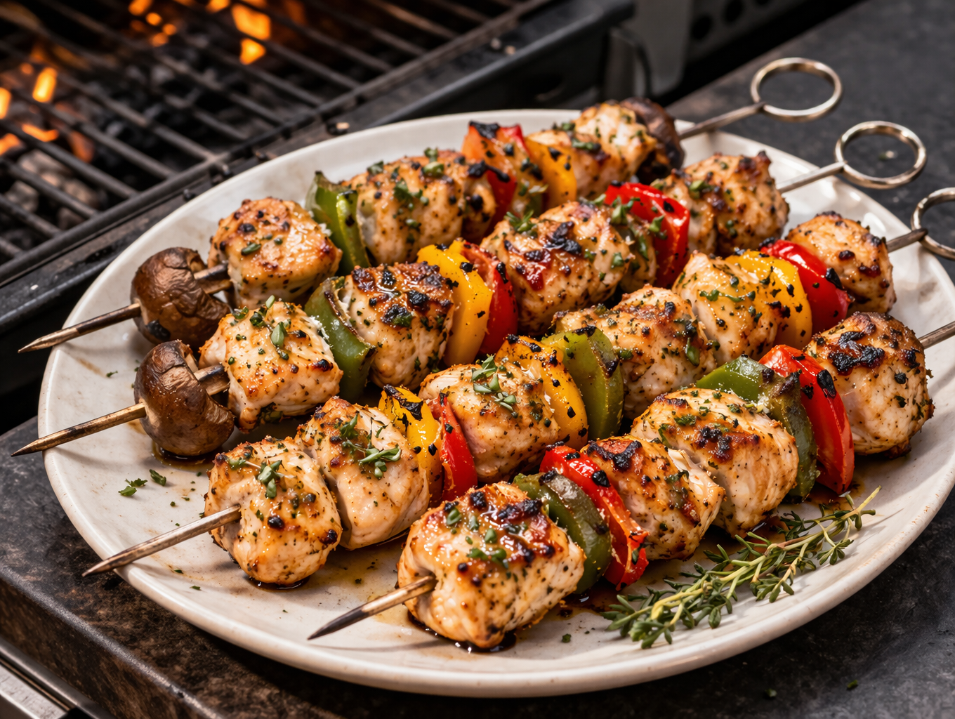 Honey-Mustard Chicken Kabobs