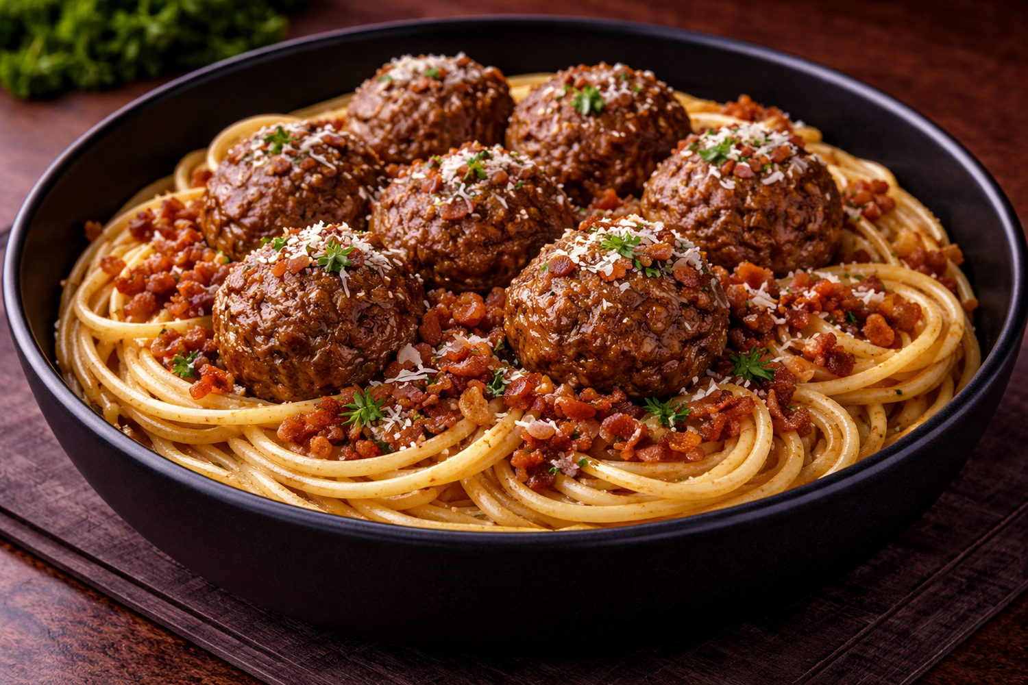 Lamb and Bacon Meatballs