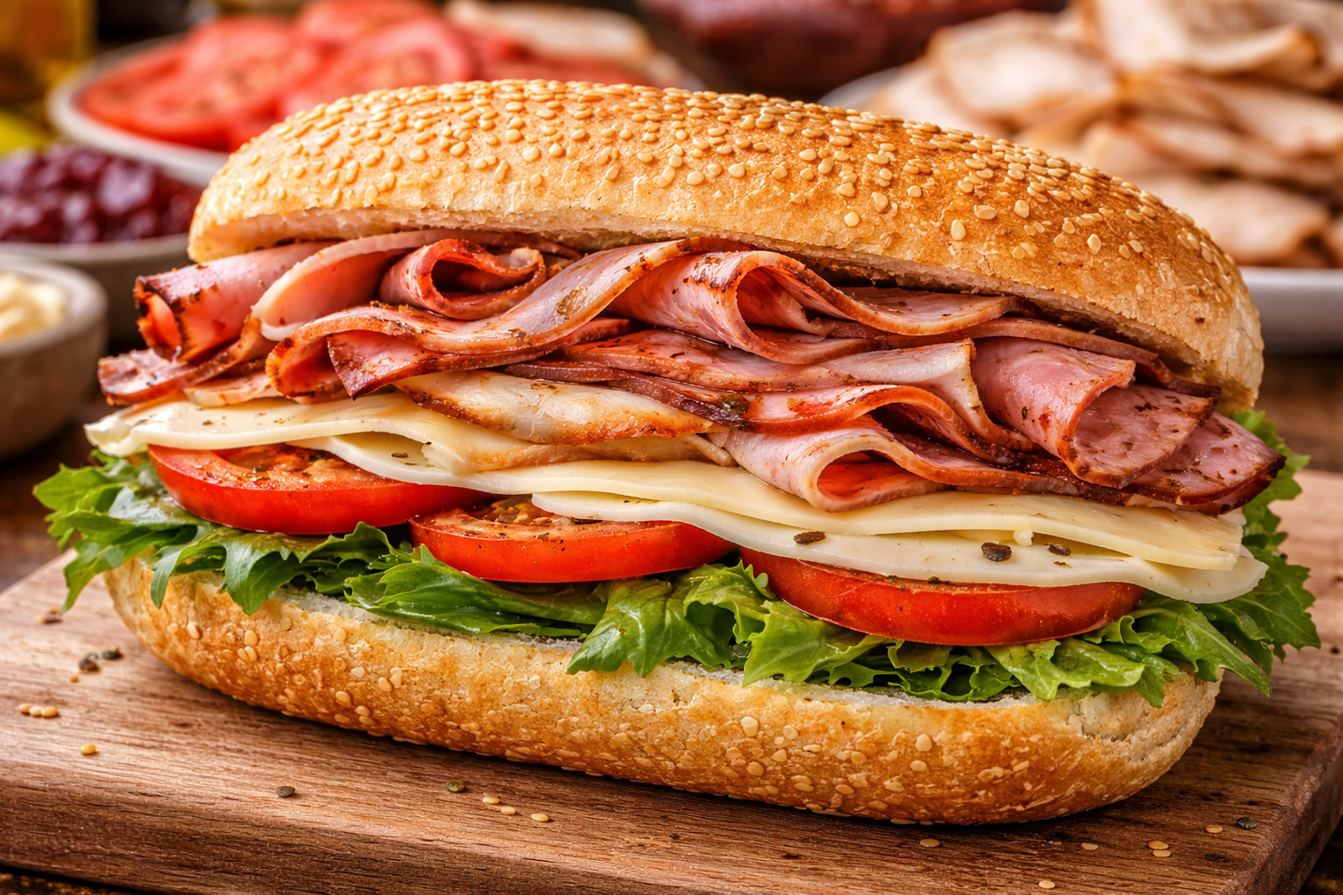 Deli-Style Ham and Turkey Sandwiches