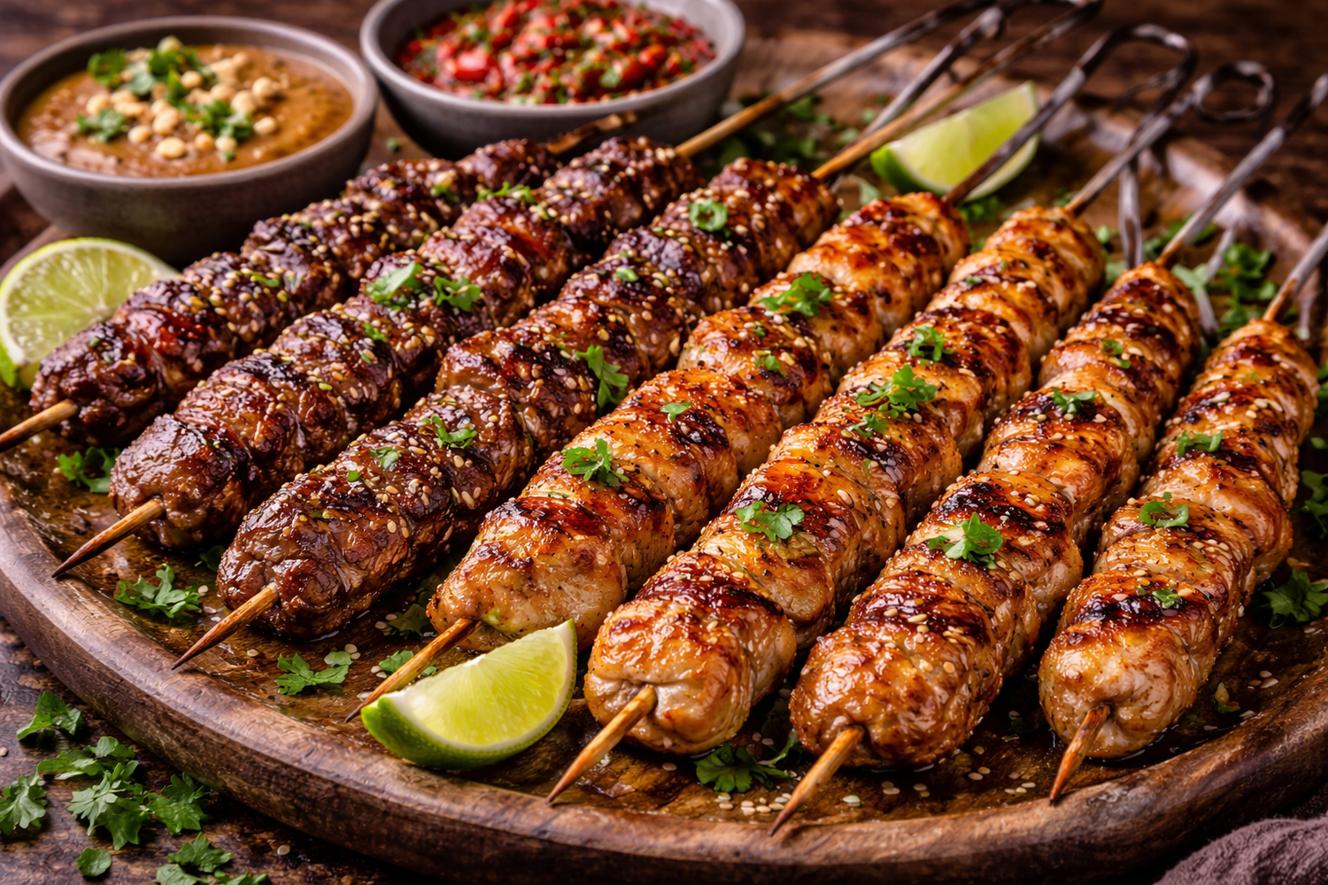 Grilled Satays: Large Recipe