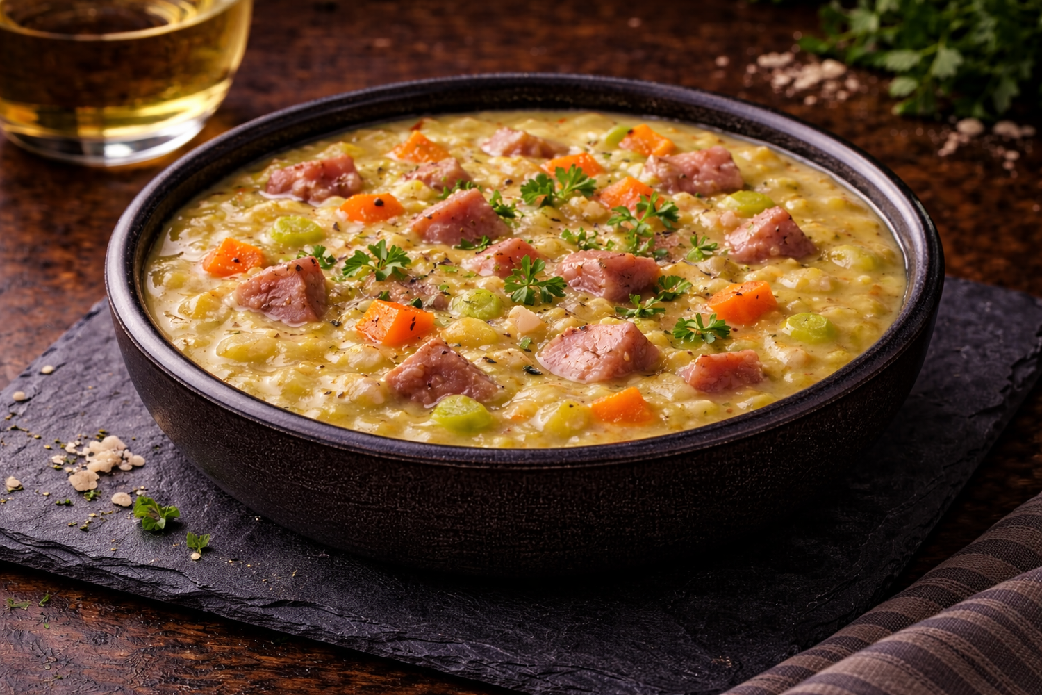 Ham Bone and Split Pea Soup