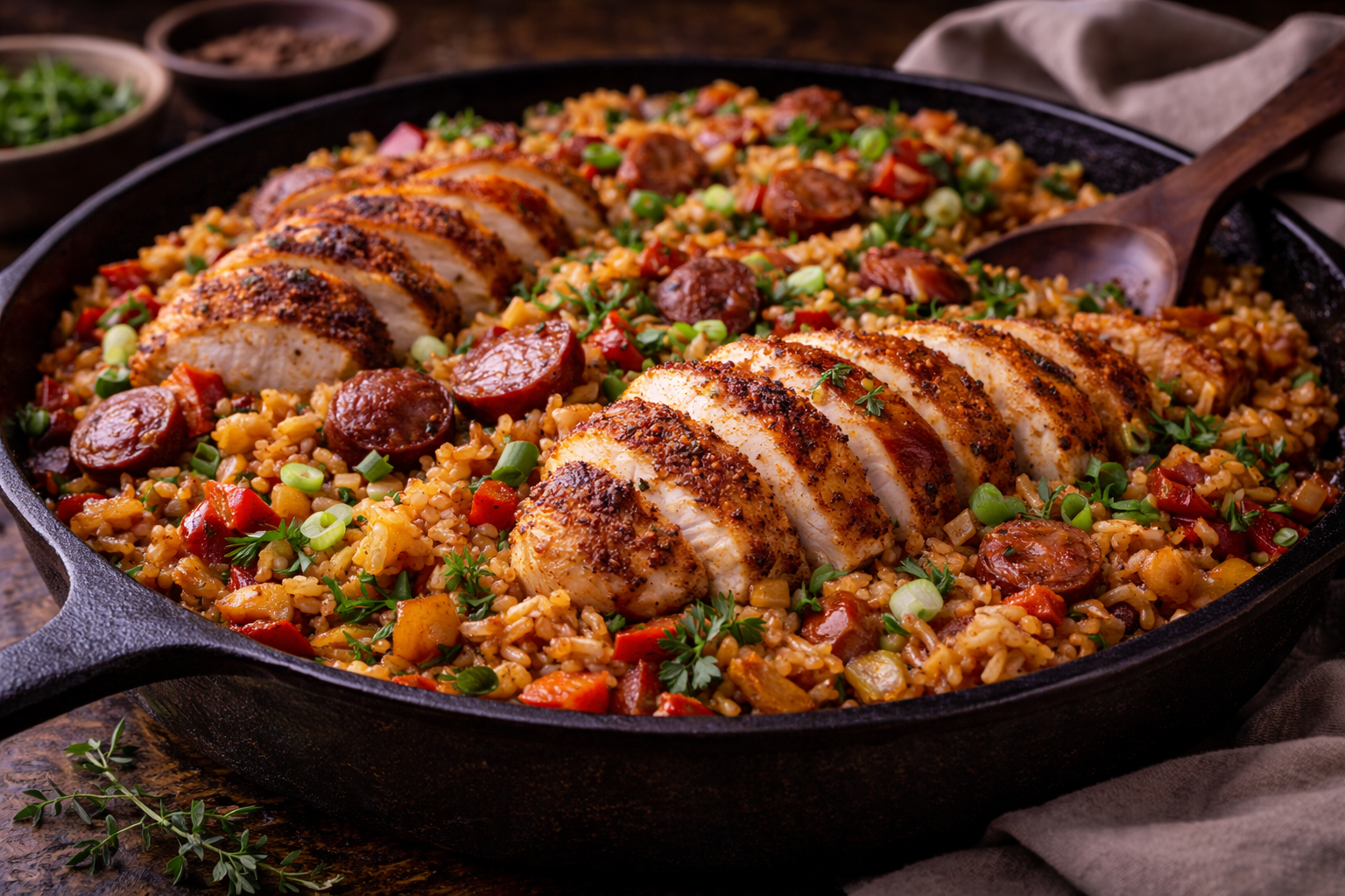 Chicken and Sausage Jambalaya