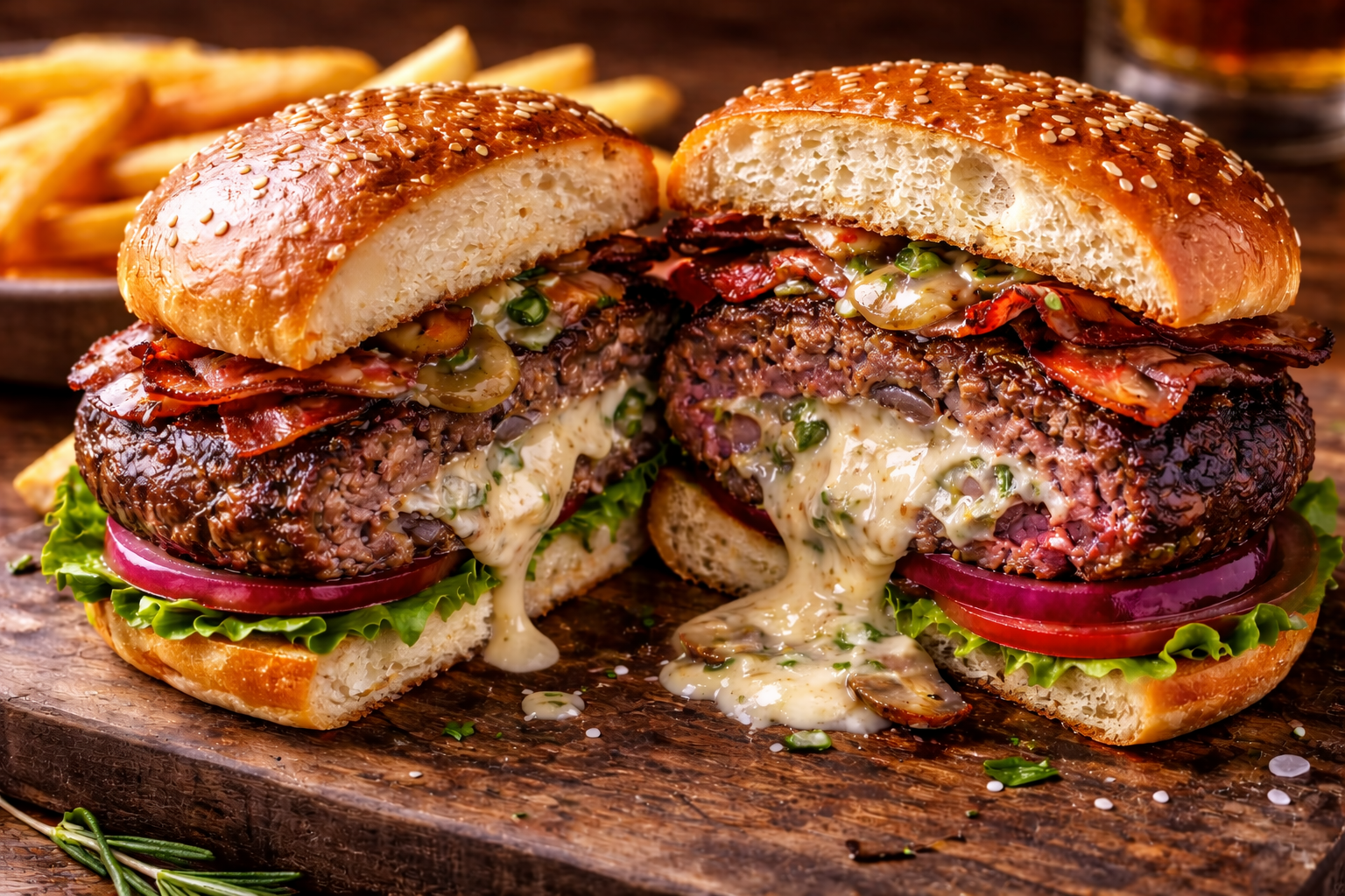 Stuffed Cheeseburger Deluxe