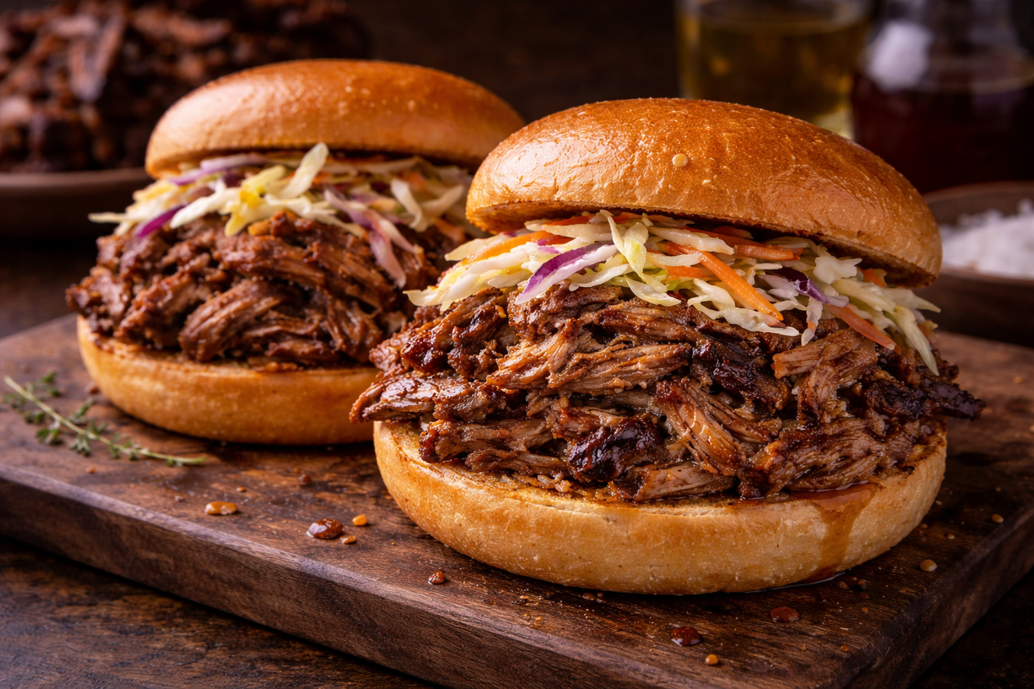Smoked Pulled Pork with Hot Chile Sauce