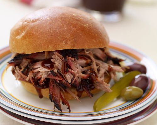 Picture of BBQ Seasoned Pulled Pork with Sauce