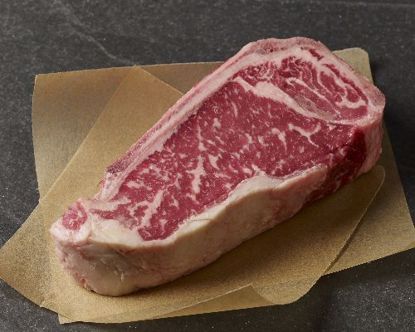 Picture of All-Natural USDA Prime Dry-Aged Bone-In Strip Steaks