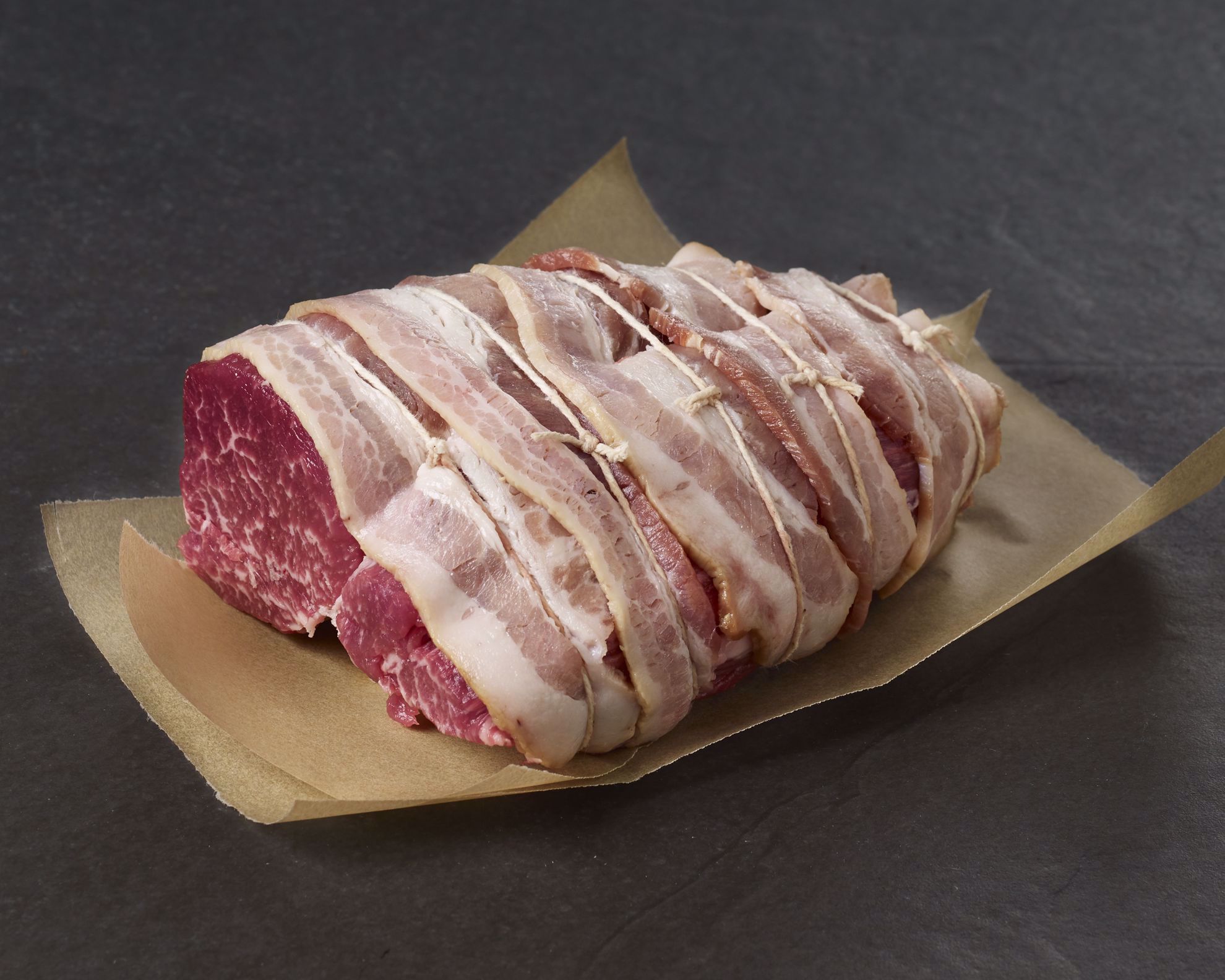 Bacon-Wrapped Wagyu Tenderloin Roast