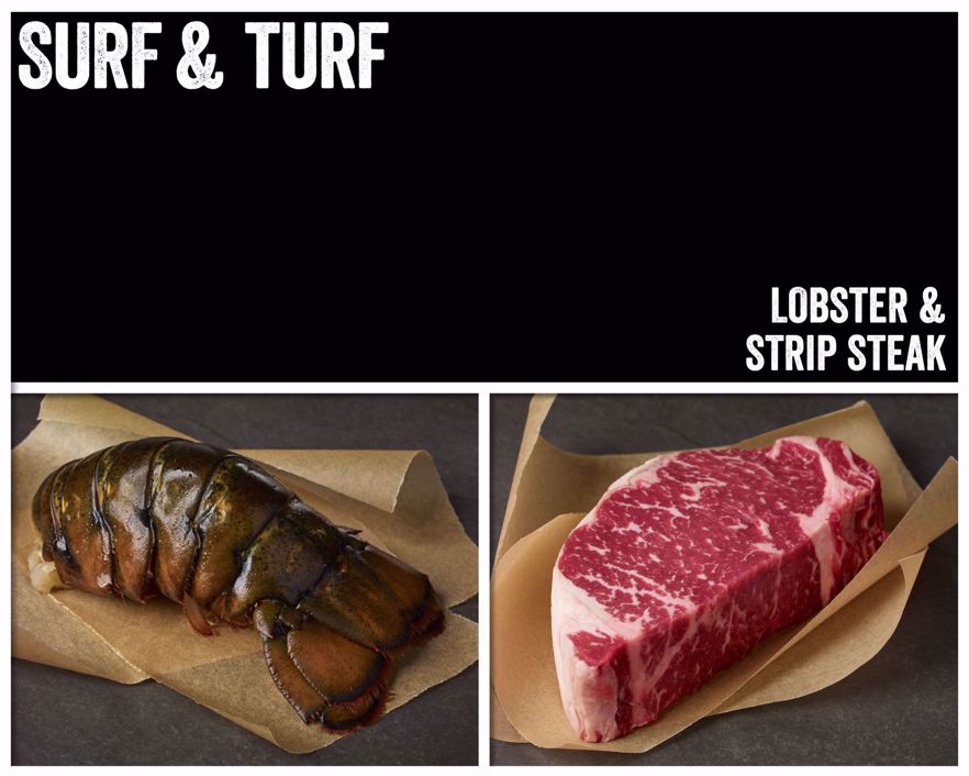 Surf & Turf: Lobster and Strip Steak