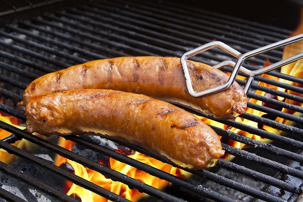 sausage-on-grill