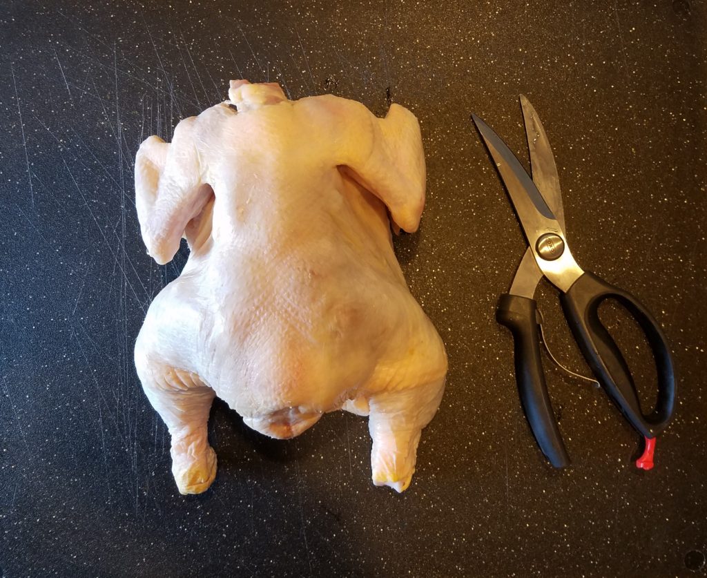Chicken with shears